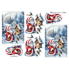 3D ark julemand og fuglehus M16