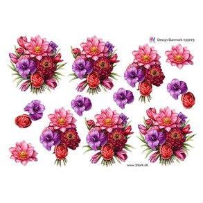 3D ark Blomster buket, HM design, M10