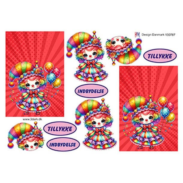 3D ark Klovnepige M35