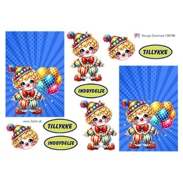 3D ark Klovnedreng M35