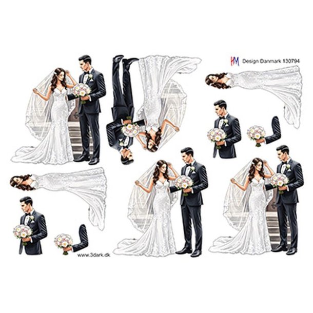 3D ark Brudepar