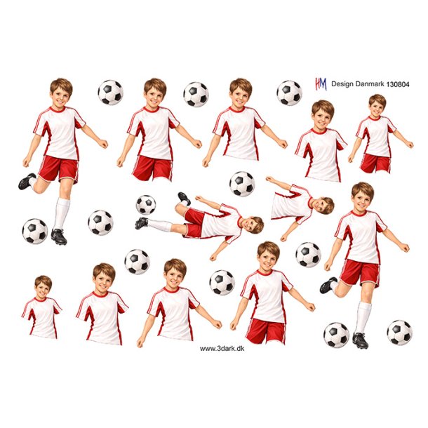 3D ark Fodbolddreng HM design