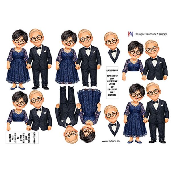 3D ark S�lvbrudepar HM design