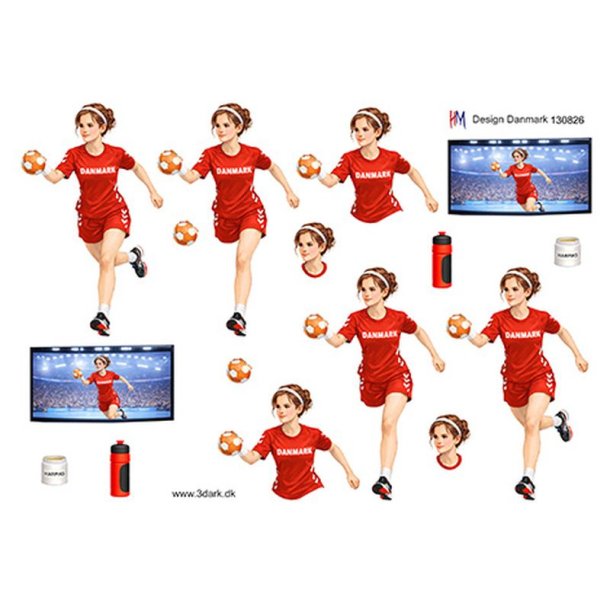 3D ark H�ndbold pige HM design