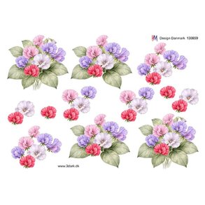 3D ark Blomster buket M49