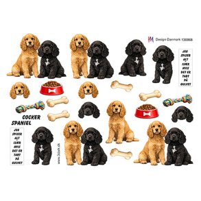 3D ark Cocker spaniel M49
