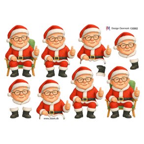 3d ark Nissefar i stol M49