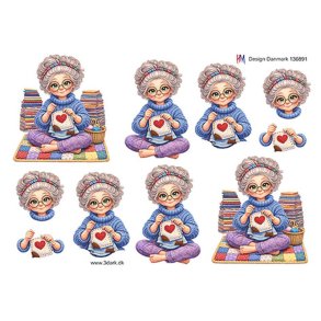 3D ark Dame med patchwork HM design M50