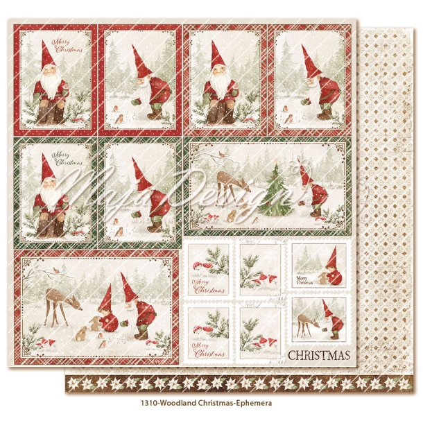 Maja Design Woodland Christmas - Ephemera 12x12"