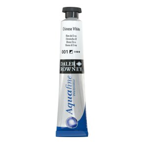 Chinese White 001. 8 ml. tube Aquafine Watercolour - Daler Rowney