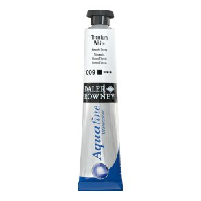 Titanium White 009. 8 ml. tube Aquafine Watercolour - Daler Rowney