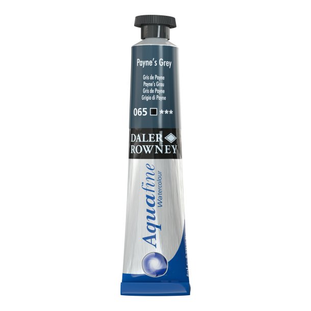 Paynes Grey 065. 8 ml. tube Aquafine Watercolour - Daler Rowney