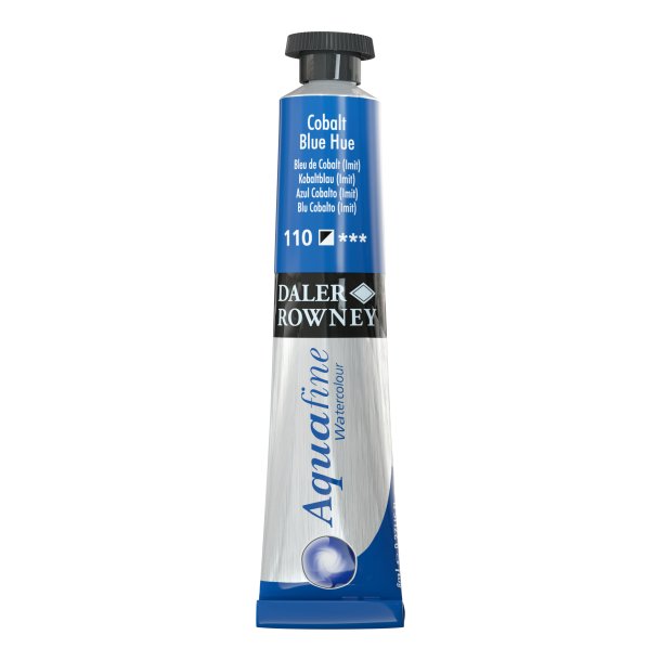 Cobalt Blue Hue 110. 8 ml. tube Aquafine Watercolour - Daler Rowney