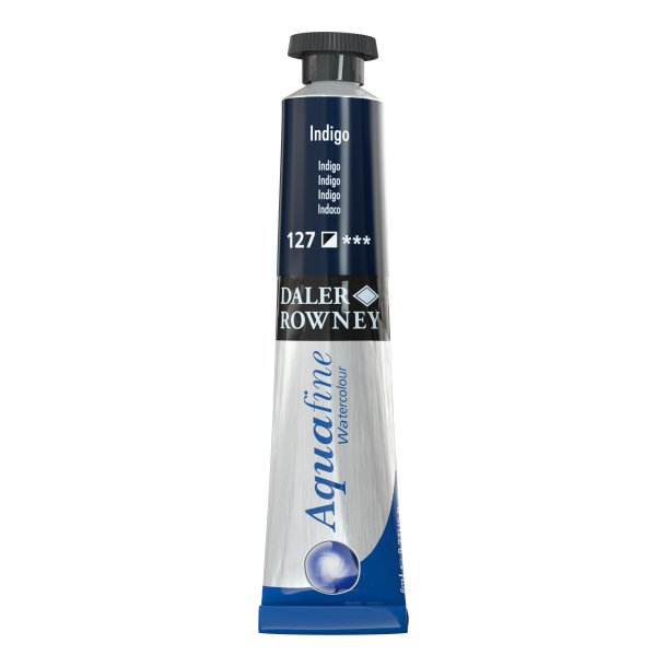 Indigo 127. 8 ml. tube Aquafine Watercolour - Daler Rowney