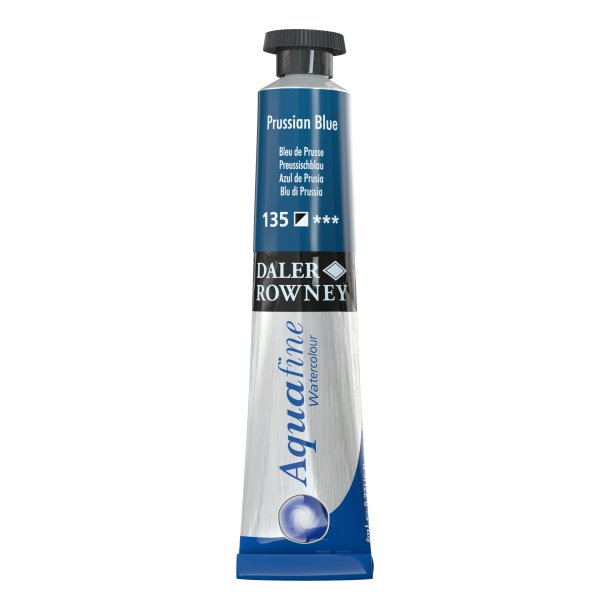 Prussian Blue 135. 8 ml. tube Aquafine Watercolour - Daler Rowney