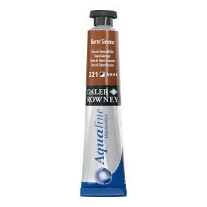 Burnt Sienna 221. 8 ml. tube Aquafine Watercolour - Daler Rowney