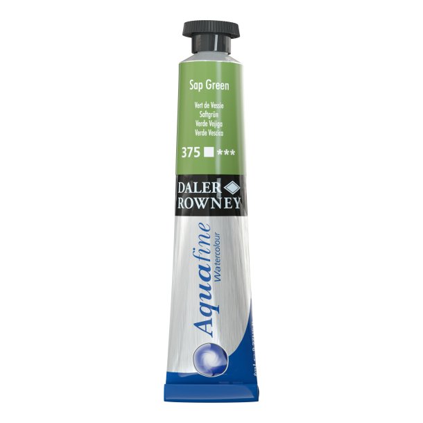 Sap Green 375. 8 ml. tube Aquafine Watercolour - Daler Rowney