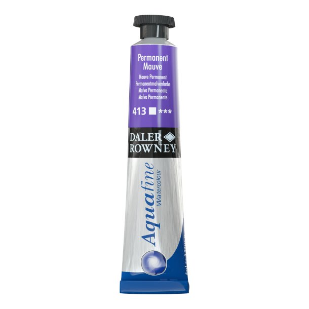 Permanent Mauve 413. 8 ml. tube Aquafine Watercolour - Daler Rowney