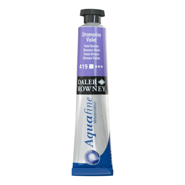 Ultramarine Violet 419. 8 ml. tube Aquafine Watercolour - Daler Rowney