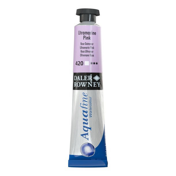 Ultramarine Pink 420. 8 ml. tube Aquafine Watercolour - Daler Rowney