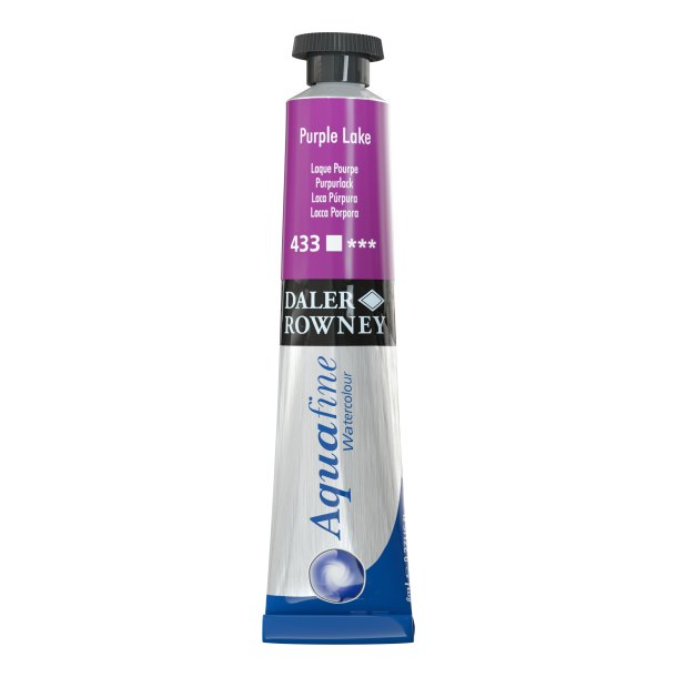 Purple Lake 433. 8 ml. tube Aquafine Watercolour - Daler Rowney