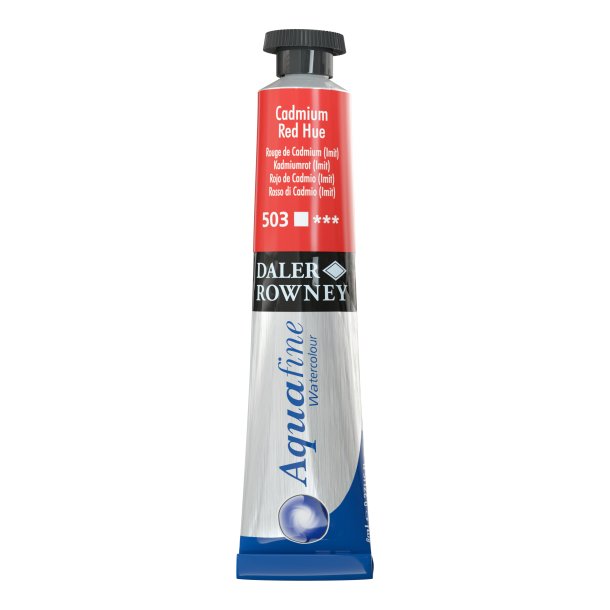 Cadmium Red Hue 503. 8 ml. tube Aquafine Watercolour - Daler Rowney