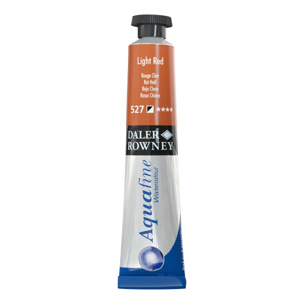 Light Red 527. 8 ml. tube Aquafine Watercolour - Daler Rowney