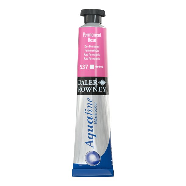 Permanent Rose 537. 8 ml. tube Aquafine Watercolour - Daler Rowney