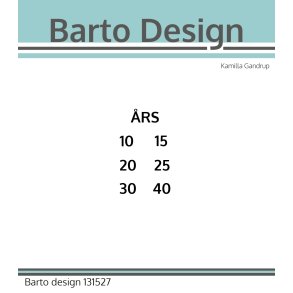 Akrylstempel Add-On Jubilum - Barto Design