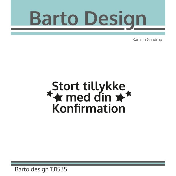 Barto Design Akrylstempel konfirmation tekst