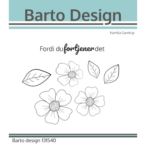 Barto Design Akrylstempler Blomster