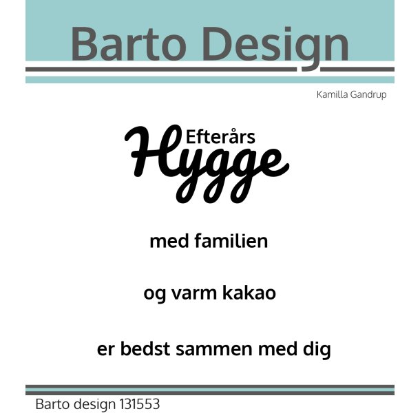 Barto Design Stempel Danske tekster