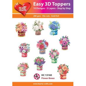 Easy 3D ark udstanset 13160 Flower Boxes 10s�t