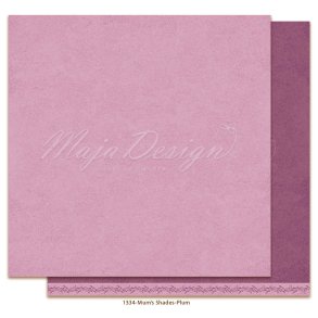 Maja Design Mono baggrund Mum's Plum 12x12
