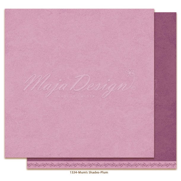 Maja Design Mono baggrund Mum's Plum 12x12"