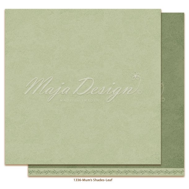 Maja Design Mono baggrund Mum's Leaf 12x12"