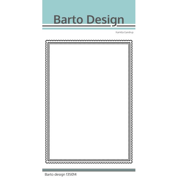 Barto Design Die Ramme scalloped rectangle 2stk