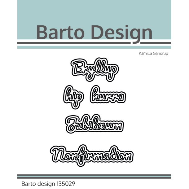 Die Mini Ord m. skygge - Barto Design