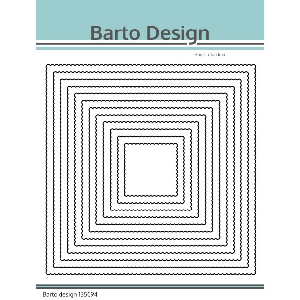 Die Scalloped Square Barto Design