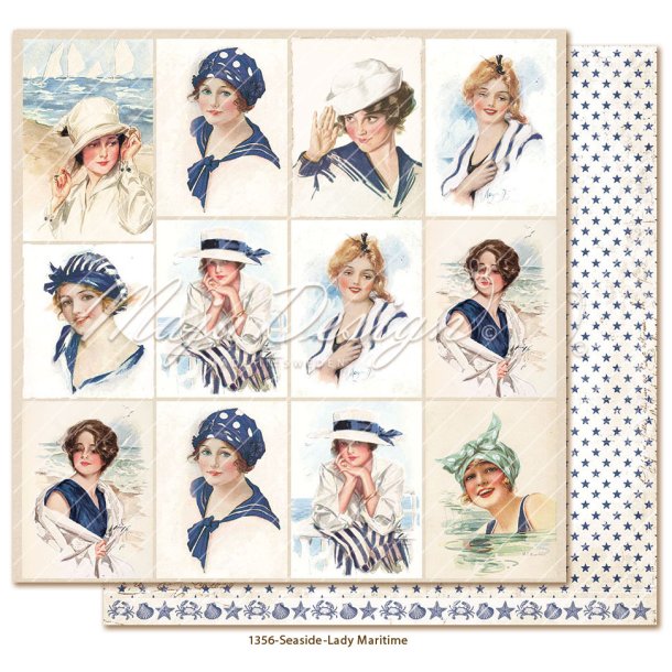 Maja design Seaside Lady Maritime 12x12" 