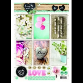 Udstanset ark Love & Home