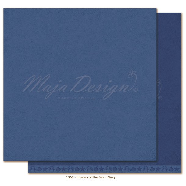 Maja Monochromes - Sea - navy 12x12" 