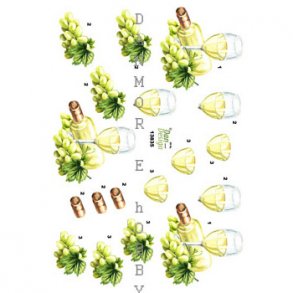 3D ark Hvidvin og tulipaner M19