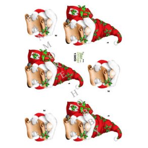 3D ark Nisse med nskeseddel M38