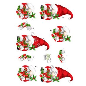 3D ark Nisse med pakker M38