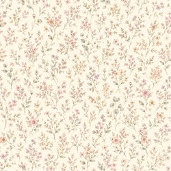 Papirblok Sensommer Blomster 15 x 15 cm - Luna Hobby