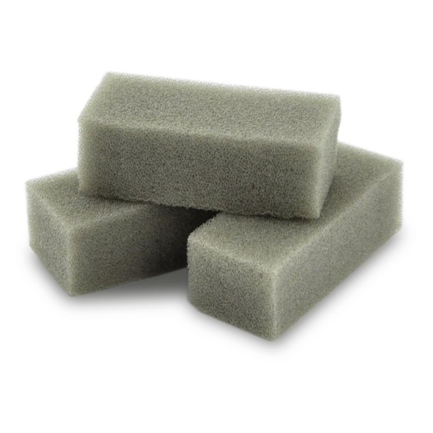 Svampe firkant blok 3stk i 6x5x5cm