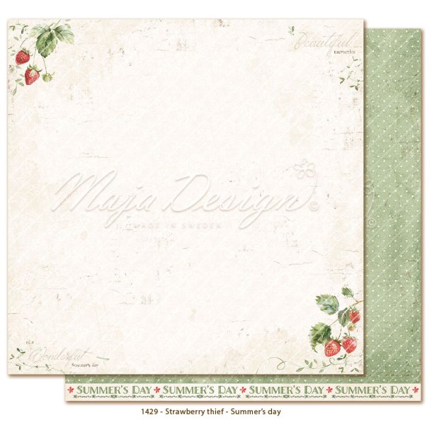 Maja Design Strawberry thief Summer's day 12x12" 
