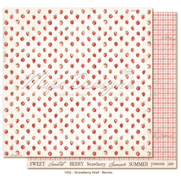 Maja Design Strawberry thief Berries 12x12"