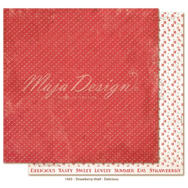 Maja Design Strawberry thief Delicious 12x12"